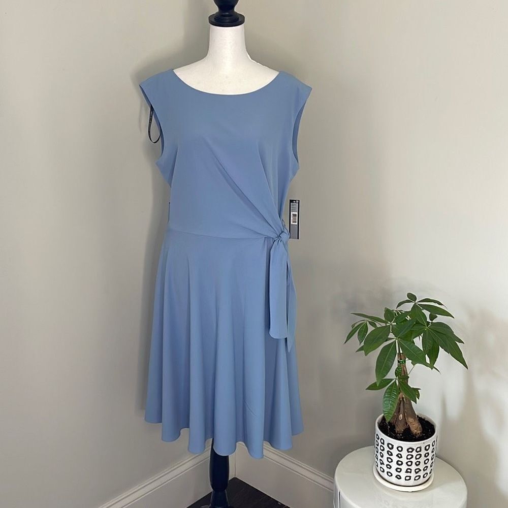 NWT TAHARI Arthur S. Levine. Tie Waist
Party Dress Periwinkle Size Dress. Size 1